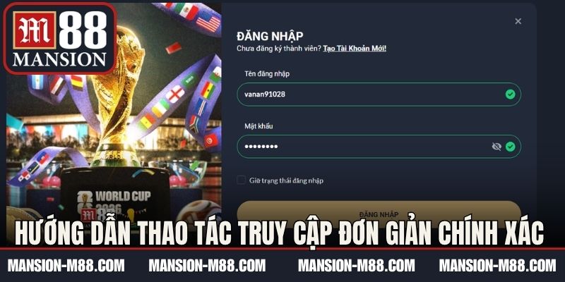 Hướng dẫn thao tác truy cập đơn giản chính xác 